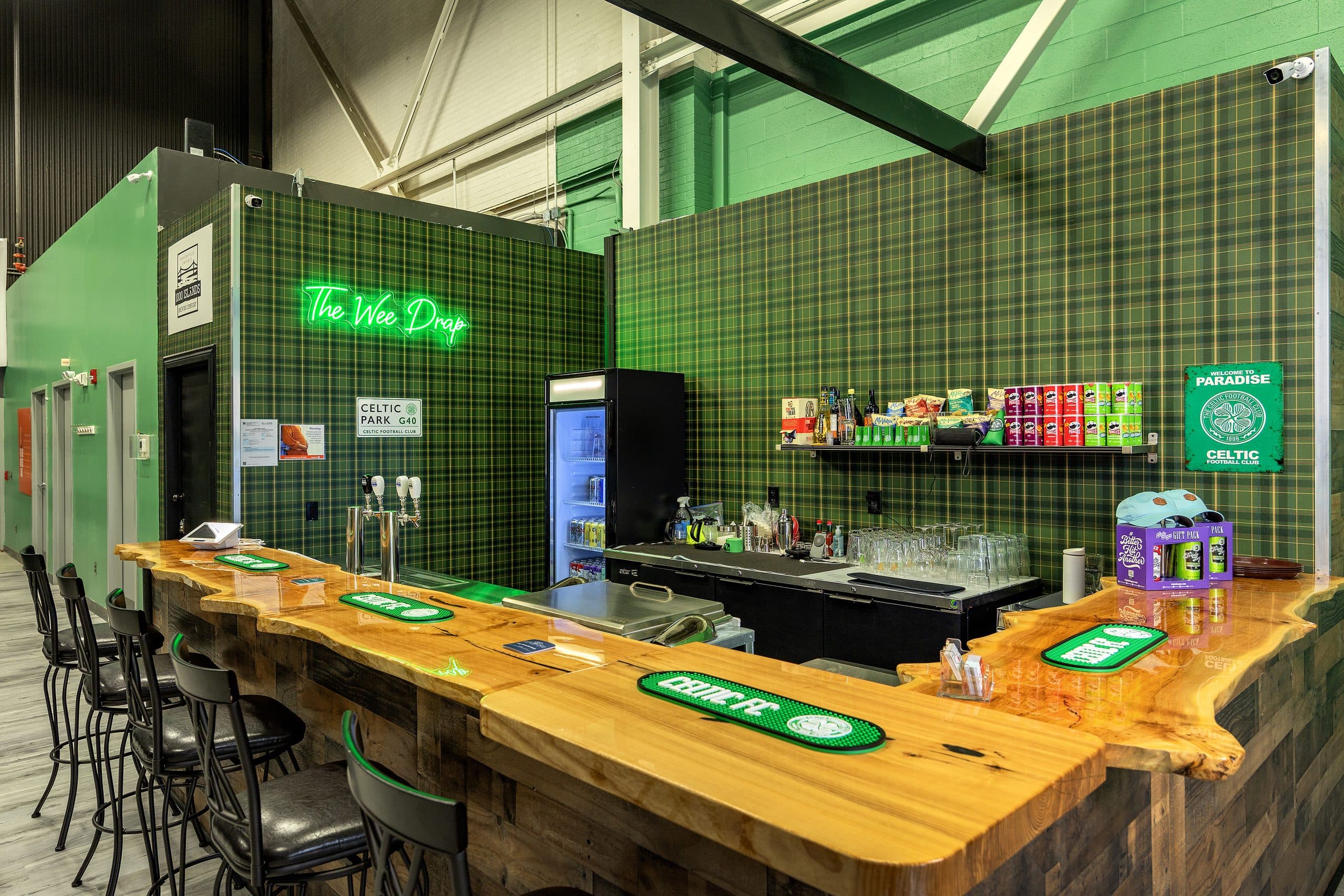 Bar and social area